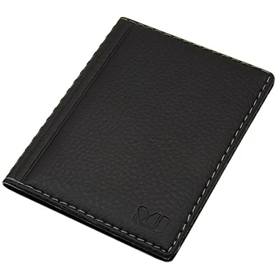 Image de Élégante Pochette de Carte d&#039;identité et Porte crédit 12 Compartiments MJ Design Germany Made in UE en diverses Couleurs Designs (Désign 2 / Noir)