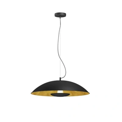 Image de Lindby Suspension Emilienne à intensité variable (Moderne) en Noir Métal e. a. pour Salon &amp; Salle manger (1 lampe,à E27), Luminaire, Lampe Plafond, Luminaire Plafonnier,