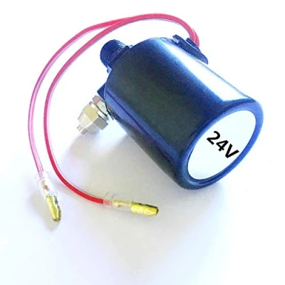 Image de YIYIDA Car Horn Solenoid Valve Vanne de régulation électrique soupape Commande Noir électronique klaxon 24V Électronique Vannes