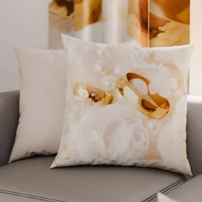 Image de PETTI Artigiani Italiani Lot de 2 Taies d&#039;Oreillers 60x60 cm 100% Microfibre Hypoallergénique, Housse Oreiller Rectangulaire Mariage, Paquet 2, Fabriqué en Italie