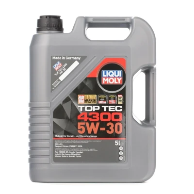 Image de Liqui Moly Top Tec 4300 5W 30 5I Huile moteur 2324 HYUNDAI: i40 Berline, CW, i30 II Break, CITROËN: C4 I 3/5 portes, Berlingo Van
