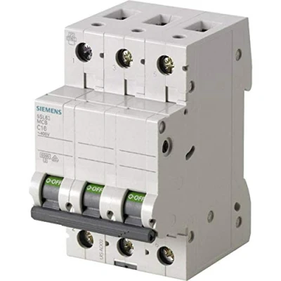 Image de Siemens 5SL6332 7 Disjoncteur 3 pôles 32 A 400 V SIE5SL63327