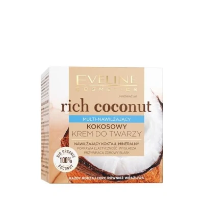 Image de Eveline Cosmetics Rich à la noix de coco crème pour le visage coco, 50 ml