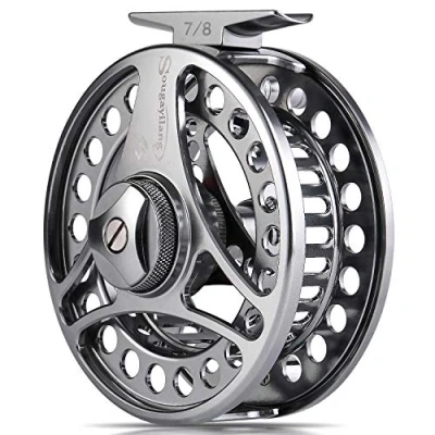 Image de Sougayilang moulinet de pêche à la mouche ultraléger et anti oxydation, corps en alliage d&#039;aluminium usiné CNC taille 7/8