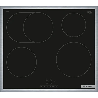 Image de BOSCH PIF64RBB5E Série 4 Plaque de cuisson vitrocéramique autonome 60 cm large, TouchSelet, zone à rôtir, PowerBoost, ReStart, cadre périphérique, noir