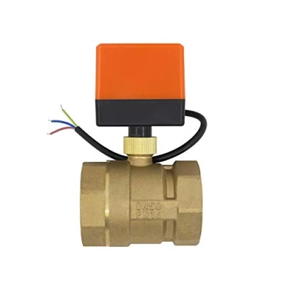 Image de Vanne 2 voies motorisée electrovanne normalement fermée 220v 1/2 3/4 1 1/4 pouce (2 DN50)