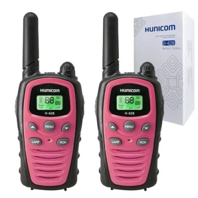 Image de Talkie walkie pour filles et femmes avec grande portée PMR 16 canaux Talki Walki Radio VOX lampe de poche LED