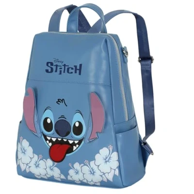 Image de Lilo et Stitch Tongue Sac à Dos Shield, Bleu, 28 x 33 cm, Capacité 10 L