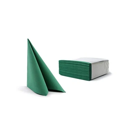 Image de Alvotex Airlaid Serviette Coton Vert 40 x cm