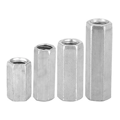Image de 10pcs Écrou Hexagonaux Tige Longue M8 Attaches Filetées en Acier au Carbone Accouplements(M8*40)