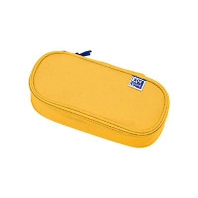 Image de Oxford Trousse en Polyester Durable Ovale Jaune, 23x11x6cm, à