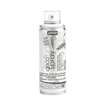 Image de PEBEO decoSpray Préparateur de Surface Gesso en Spray Enduit Universel Base Eau Apprêt pour les Surfaces à Peindre Blanc, 200 ml (Lot 1)