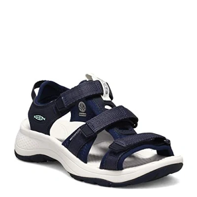 Image de KEEN Astoria West Open Toe, Sandales Femme, Blue Nights/Black Iris, 38 EU