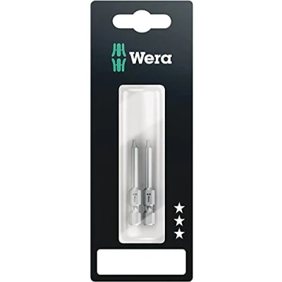 Image de Embout Torx WERA T 10 Acier à outils allié Extra rigide 2 pièces