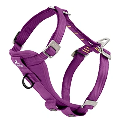 Image de Kurgo Harnais Chien pour la Voiture Tru Fit, avec Anneau Avant Anti Traction, Ceinture de Incluse, Violet, S