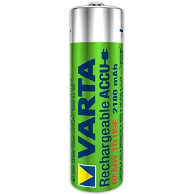 Image de Varta 567061011111 Pack de 10 Piles Rechargeables AA (2100 mAh), Vert