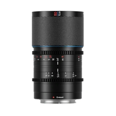 Image de SIRUI Saturn 50mm T2.9 1.6X Objectif Anamorphique Plein Cadre en Fibre de Carbone, Ciné Moins 500g (Blue Flares, E Mount)