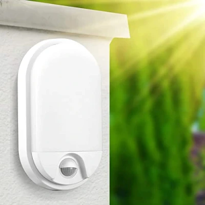 Image de Adviti NEFRYT LED 15W Luminaire Exterieur Lampe de Jardin avec Détecteur Mouvement 1100lm IP54 4000K (blanc)