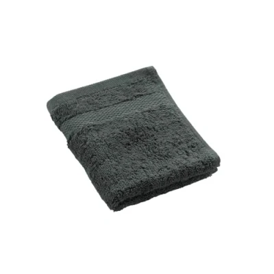 Image de douceur d&#039;intérieur, Serviette Invité (30 x 50 cm) Elegance Anthracite, 100 % Coton Uni