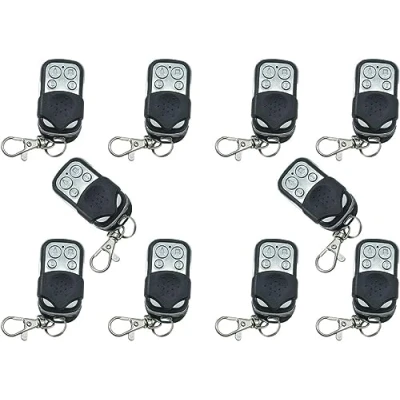 Image de SQUADO Lot de 10 télécommandes universelles pour portail automatique duplicateur sans fil à distance universel 433 mhz