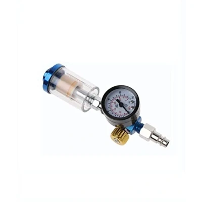 Image de Fasizi AFR2000 Régulateur de pression d&#039;air séparateur d&#039;eau filtre aérographe compresseur avec raccords MPA