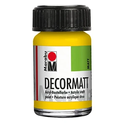 Image de Marabu Decormat Peinture acrylique Jaune 15 ml