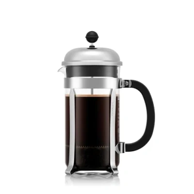 Image de BODUM 1928 16 CHAMBORD Cafetière à piston 8 Tasses 1.0 L, Argent