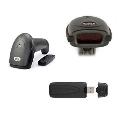 Image de KALEA INFORMATIQUE Douchette Scanner sans Fil pour Codes à Barre Type EAN, programmable, avec capteur Laser et Batterie Rechargeable