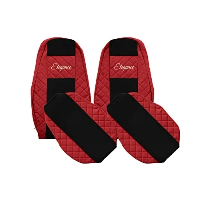 Image de F CORE Housses de Siege Camion compatibilité pour Volvo FH 4 01.13 12.19 FM Rouge