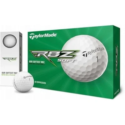 Image de TaylorMade Balles de golf RBZ Soft Dozen, blanches, une douzaine 2021, Blanc, 12 Pack