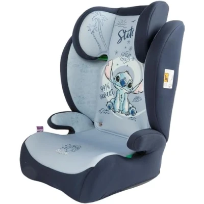 Image de Tataway Siège auto Disney Stitch hauteur 100 à 150 cm, graphiques sur fond bleu pour la sécurité des enfants