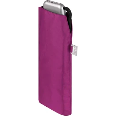 Image de Doppler Parapluie de poche en acier carbone slim uni Format pratique Léger 22 cm, Rose fantaisie, 90 cm