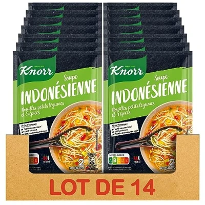 Image de Knorr Soupe Déshydratée Indonésienne 45g Lot de 14