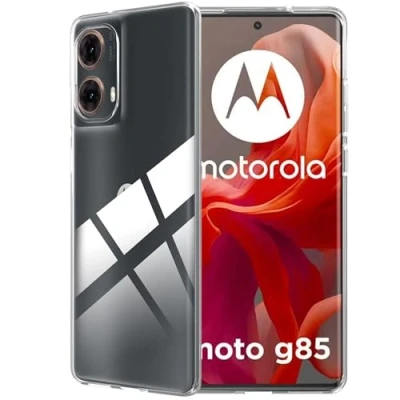 Image de FDHYFGDY Coque pour Motorola Moto G85, de téléphone en Silicone Transparente Antichoc, Protection TPU Souple Mince