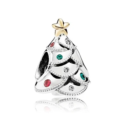 Image de Pandora Charm trinket 791999CZRMX Femmes Argent et or sapin de Noël