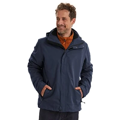 Image de Killtec Xenios Funktionsjacke mit abzippbarer Kapuze Homme Bleu Marine Foncée FR : 2XL (Taille Fabricant XXL)