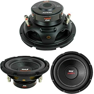 Image de SUBWOOFER PYLE PLPW8D DE 400 Watt RMS ET 800 Max 8&quot; 20 CM 200 MM WOOFER DVC Double Bobine 4 + OHM SUB Excellent Aussi pour Portes EST PORTIER Voiture OU en Caisse