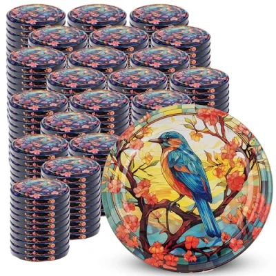 Image de KADAX Couvercle à vis fi82 mm x 200st, twist off Ensemble en métal, de rechange pour bocaux, avec 6 crans d&#039;encliquetage bocaux droits et conserve