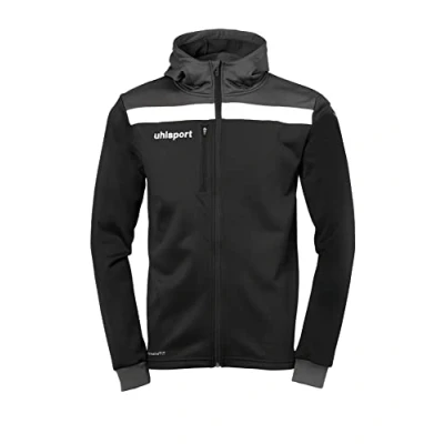 Image de uhlsport Sweat zippé pour enfants, Taille: 140, Schwarz/anthra/weiß