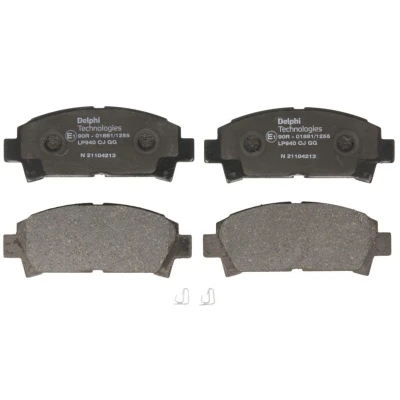 Image de DELPHI LP940 Jeu de plaquettes frein avec indicateur d&#039;usure tôle anti bruit accessoires TOYOTA: Avensis I Liftback, Celica VI Coupe