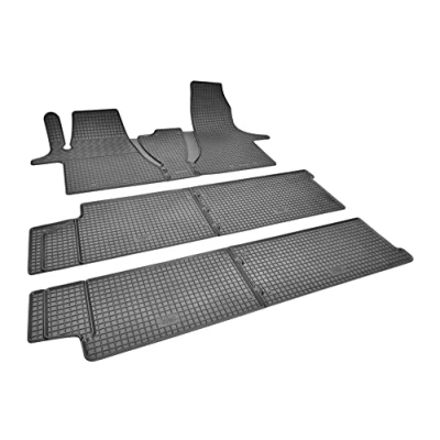 Image de Tapis de sol en caoutchouc sur mesure, parfaitement adapté pour VW T6.1 Caravelle Transporter à partir 2019 9 sièges