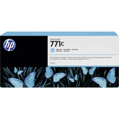 Image de HP 771C (B6Y12A) Cyan Cartouche d&#039;encre