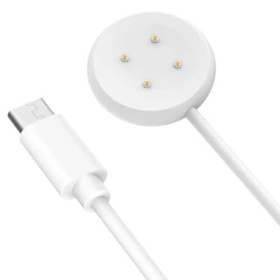 Image de MoKo Chargeur Compatible avec Google Pixel Watch 3/Pixel 2, Station de Charge Magnétique Câble Chargement USB C 1M pour Fitbit Ace LTE/Versa 4/3/Sense 2/Sense, Blanc