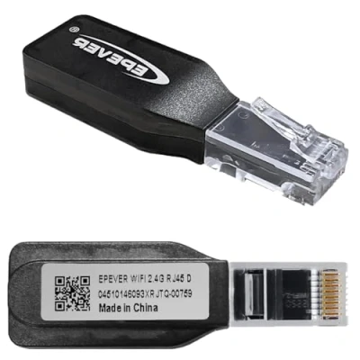 Image de EPEVER Wifi MPPT Adaptateur de Contrôleur Charge Solaire avec Application Mobile Surveillance sans fil pour les séries Tracer AN/BN/TrironN/XTRAN(EPEVER RJ45 D)