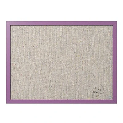 Image de Bi Office Lavender Tableau d&#039;Affichage avec Surface en Tissu Perle, Cadre MDF Lavande, 60 x 45 cm
