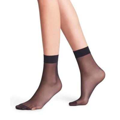 Image de Falke Femme Seidenglatt 15 Den W So Transparentes Unies 1 Paire Chaussettes, Bleu (Marine 6179), 39 42 EU