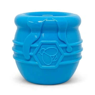 Image de SodaPup Honey Pot Distributeur de friandises pour chien durable et jouet d&#039;enrichissement fabriqué aux États Unis à partir matériau en caoutchouc naturel non toxique, sans danger les animaux
