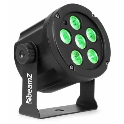 Image de BeamZ SLIMPAR 30 LED Projecteur par 6x RGB, 3W LED, Shows Lumineux Préprogrammés, Mode Auto avec Sensibilité Réglable, Parfait pour Éclairage de Grande Salle ou Architecture