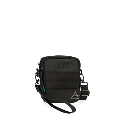 Image de Pepe Jeans Adept Dmas Sac à Bandoulière deux compartiments Noir 12 x 15 3,5 cm Polyester et PU, Noir,