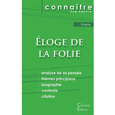 Image de Fiche de Lecture Eloge la Folie Erasme (Analyse Philosophique Reference)